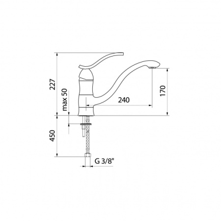Смеситель для мойки Webert Strike SK920102 onyx