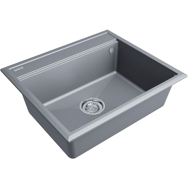 Кухонная мойка Paulmark  Stepia 60 PM115951-GRM  серый металлик