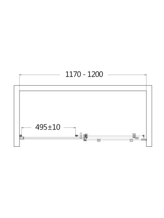 Душевая дверь AQUAme AQM4803-12