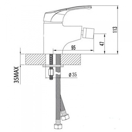 Смеситель для биде Lemark Omega (LM3108C)