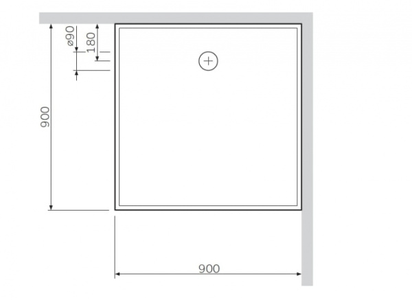 Душевой поддон Am.Pm Sensation W30T-MSS0-090W