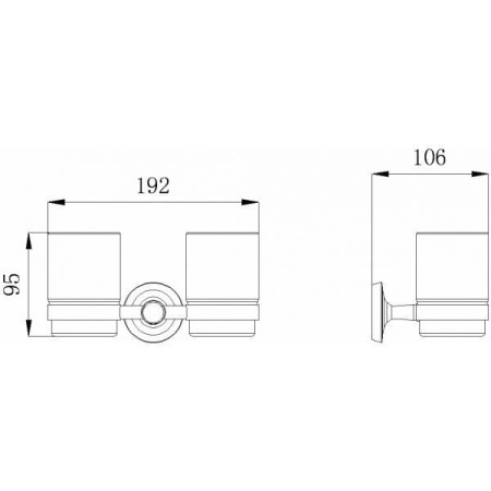 Подстаканник двойной RUSH Balearic BA39320