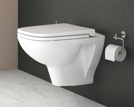 Безободковый подвесной унитаз Vitra S20 7508B003-0075, белый