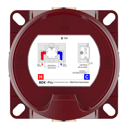 Встраиваемый термостат для ванны AQUAme AQM8802MB черный матовый