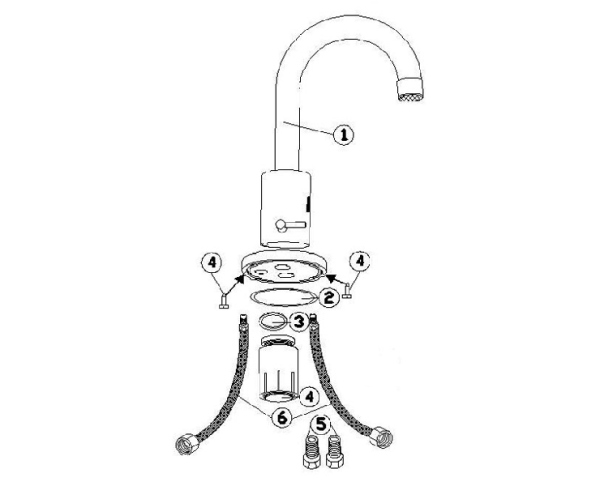 Смеситель для раковины Varion сенсорный 9340890 хром Смеситель для раковины Varion сенсорный 9340890 хром