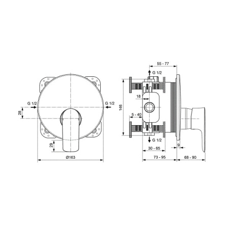 Смеситель для душа Ideal Standart Connect Air A7034AA