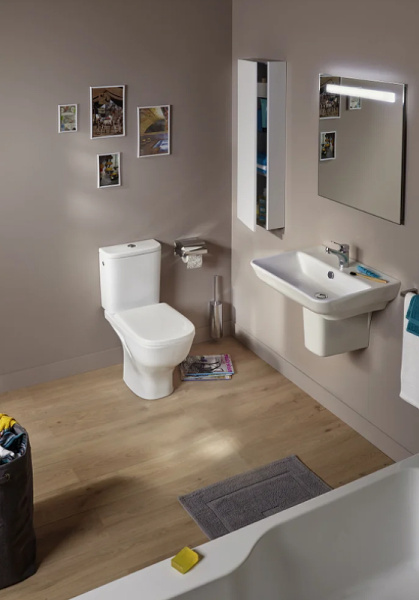 Чаша унитаза напольного Jacob Delafon Struktura UJAJ102-WTE без бачка и сиденья