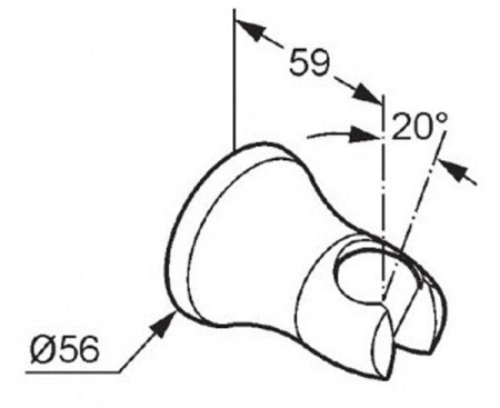 Держатель ручного душа Kludi Amphora 545510500