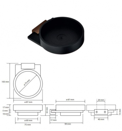 Мыльница стеклянная Bemeta Galla 108108020