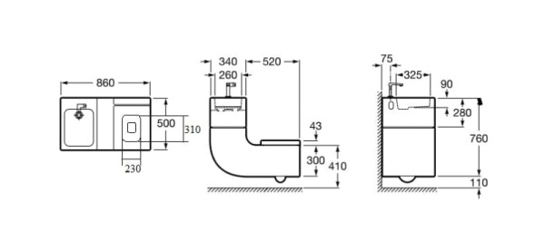 Kомплект раковина+ унитаз Roca W+W 893020001