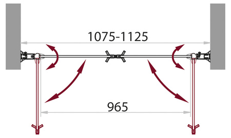 Душевая дверь (110х190) BelBagno SELA-B-2-110-P-Cr
