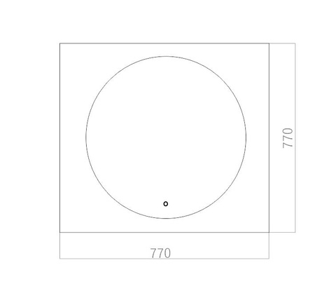Зеркало (77х77) Silver Mirrors  Студия LED-00002466