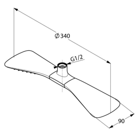 Верхний душ Kludi Fizz 6757505-00