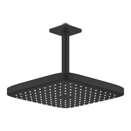 Верхний душ с кронштейном EcoJoy Grohe Tempesta 250 Cube 266882430 (черный матовый)
