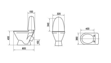 Унитаз-компакт Sanita Виктория VICSACC01010711