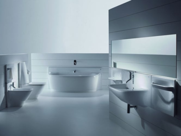 Унитаз напольный Roca Frontalis с бачком и лакированной крышкой soft close