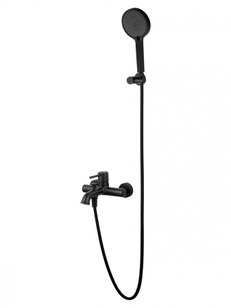 Смеситель для ванны с душем WONZON & WOGHAND TOR, черный матовый WW-88037073-MB
