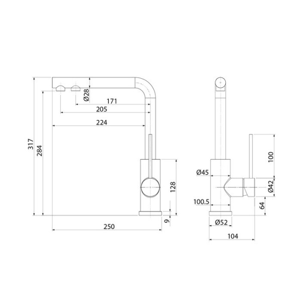 Смеситель для кухни IDDIS Rule RULBLLFi05