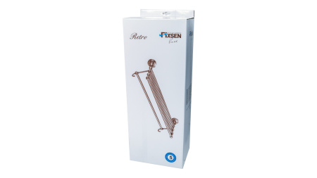 Полка для полотенец FIXSEN Retro с крючками FX-83815A