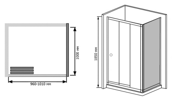 Душевой угол RGW CL-30 (RGW CL-11+RGW Z-12) 04093000-11