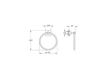 Держатель для полотенец Vitra Root Round A44802