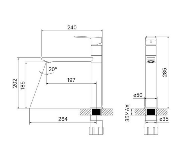 Смеситель для кухонной мойки IDDIS Edifice (ED5WBSGi05)
