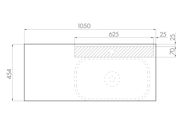 Тумба с раковиной Aquaton Терра 105 1A2469K2TEKA0