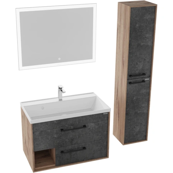 Зеркало (80х70) Grossman Sirius 128070 LED с сенсорным выключателем