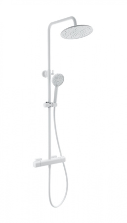 Душевая система с термостатом WONZON & WOGHAND STAY 1, белый матовый WW-B3051-A-MW