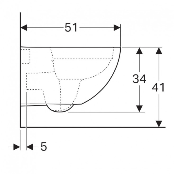 Комплект унитаз с инсталляцией Geberit Acanto 500.301.KJ.A