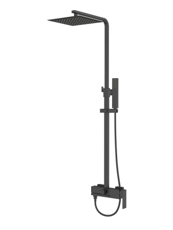 Душевая система смеситель с изливом Agger Great A2893344 черный