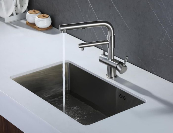 Смеситель для кухни (под фильтр) ZORG SZR-3216 INOX