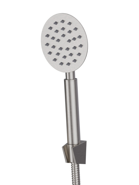 Смеситель для ванны однорычажный универсальный с душевым набором никель Agger Zest A0722233 матовый