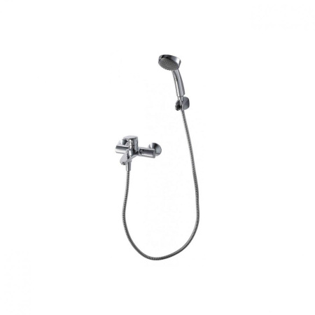 Смеситель для ванны с коротким изливом  Bravat Drop F64898C-B