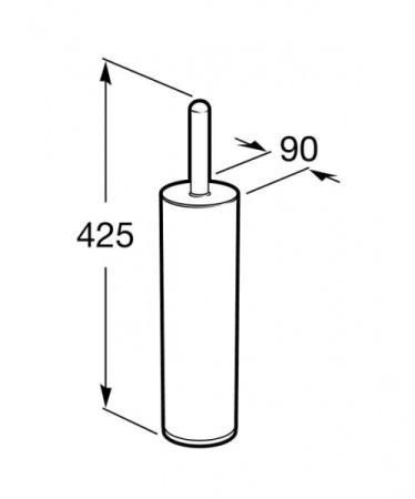 Ёршик Roca с подставкой Hotels 816369001