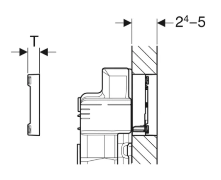 Клавиша смыва Geberit Sigma60 115.640.JL.1