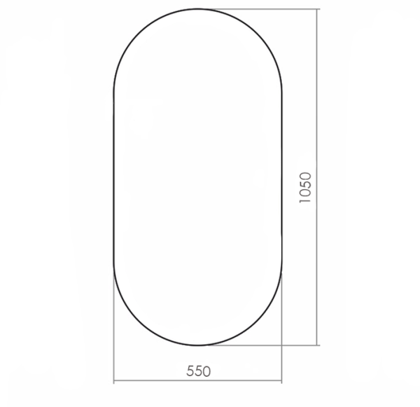 Зеркало (55х105) Silver Mirrors Viva LED-00002549