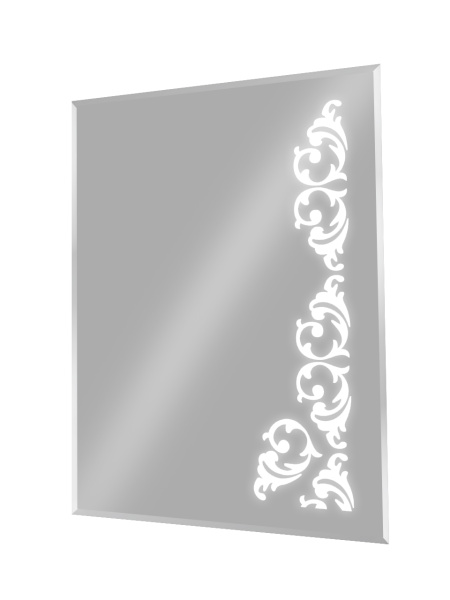 Зеркало подсветкой (60x80) Continent Шоколад Люкс ЗЛП22