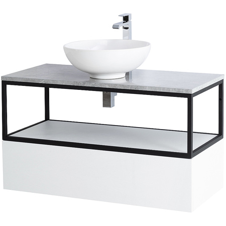 Консоль под раковину Cezares CADRO-100/46/30-1C-SO-MET-ST