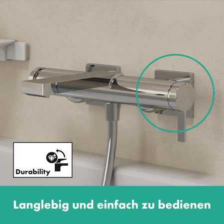 Смеситель для ванны однорычажный Hansgrohe Tecturis E 73420000 хром