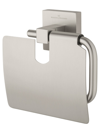 Держатель для туалетной бумаги с крышкой WONZON & WOGHAND POLO, брашированный никель WW-8926-BN