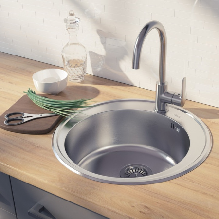 Мойка IDDIS Basic D510 нержавеющая cталь сатин (BAS51S0i77)