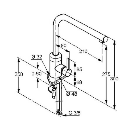 Смеситель для кухни Kludi L-ine 428140577