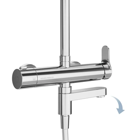 Душевая система с изливом Kerama Marazzi Fonte FO.202.KM.CR хром