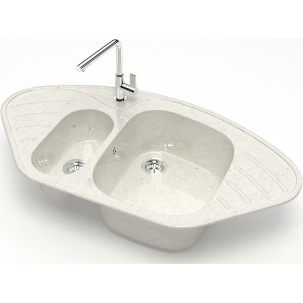 Кухонная мойка Marrbaxx Аделис Z23 Z023Q007 хлопок белый