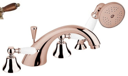 Смеситель на борт ванны Cezares FIRST FIRST-BVD-02-Nc бронза