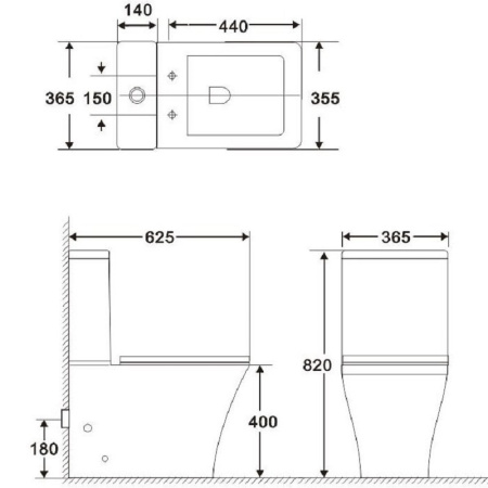 Унитаз напольный безободковый BelBagno MARMI BB052CPR
