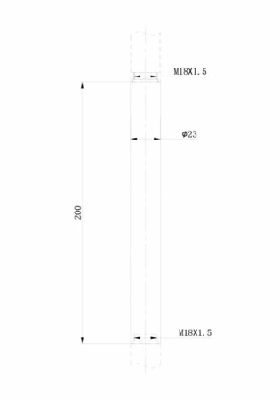 Удлинитель для душевых систем Bravat OPAL P75117CP-RUS