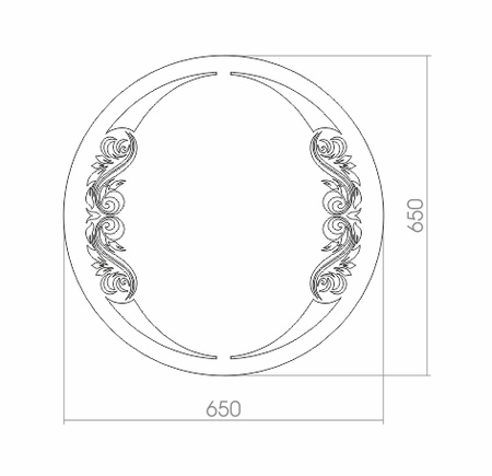 Зеркало (65х65) Silver Mirrors Санторини ФР-00001078
