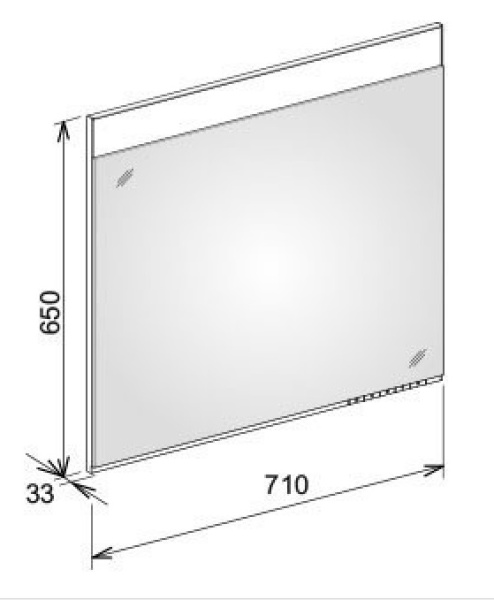 Зеркало с подсветкой Keuco Edition 400, 11596171500